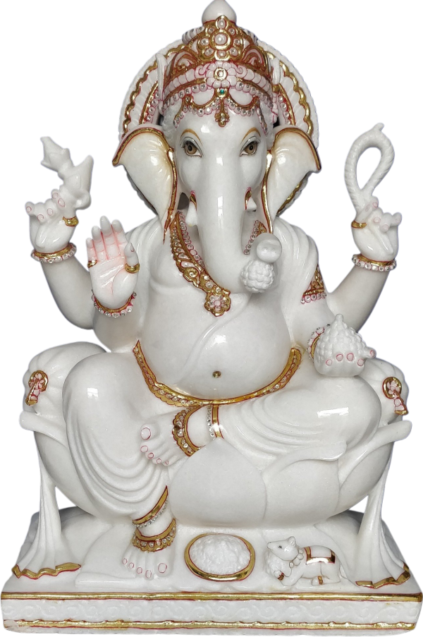 ganesha marble murti