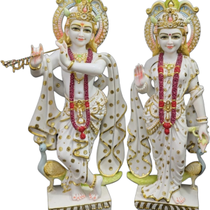 radha krishna marble murti